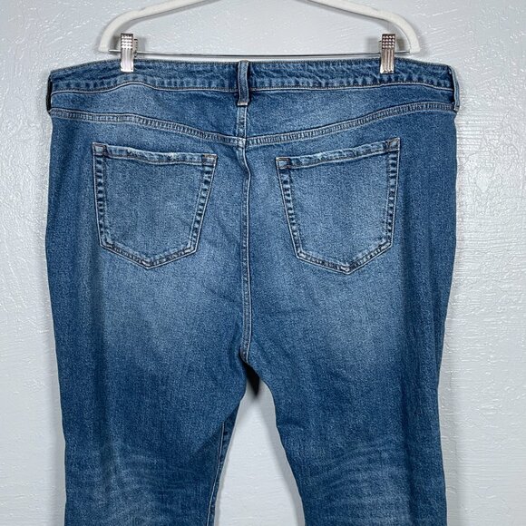 Torrid Women Plus Size 22R Straight Classic Denim High-Rise Studded Jean - Picture 7 of 10